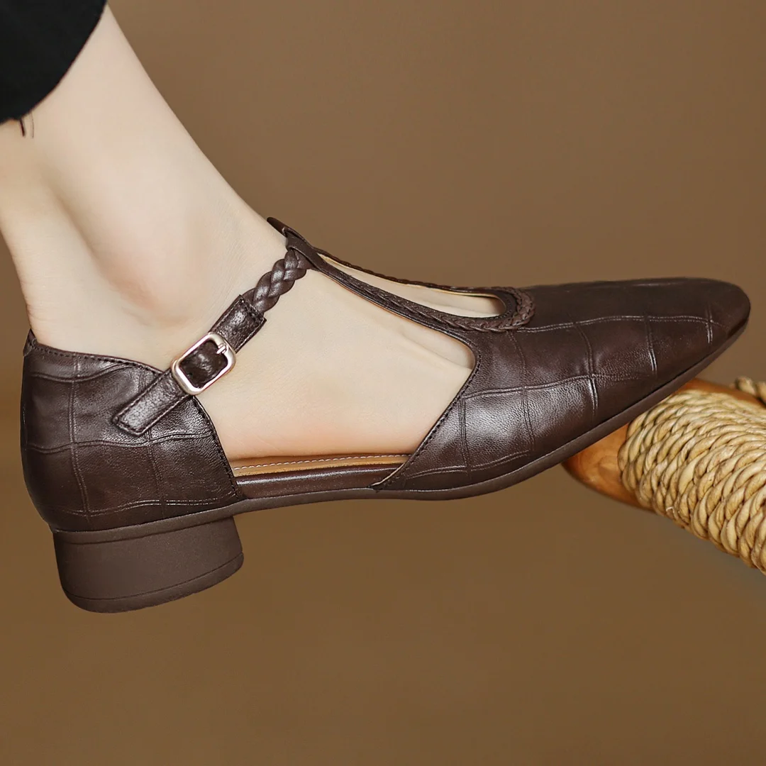 Solenza™| Kepa Leather Mary Janes