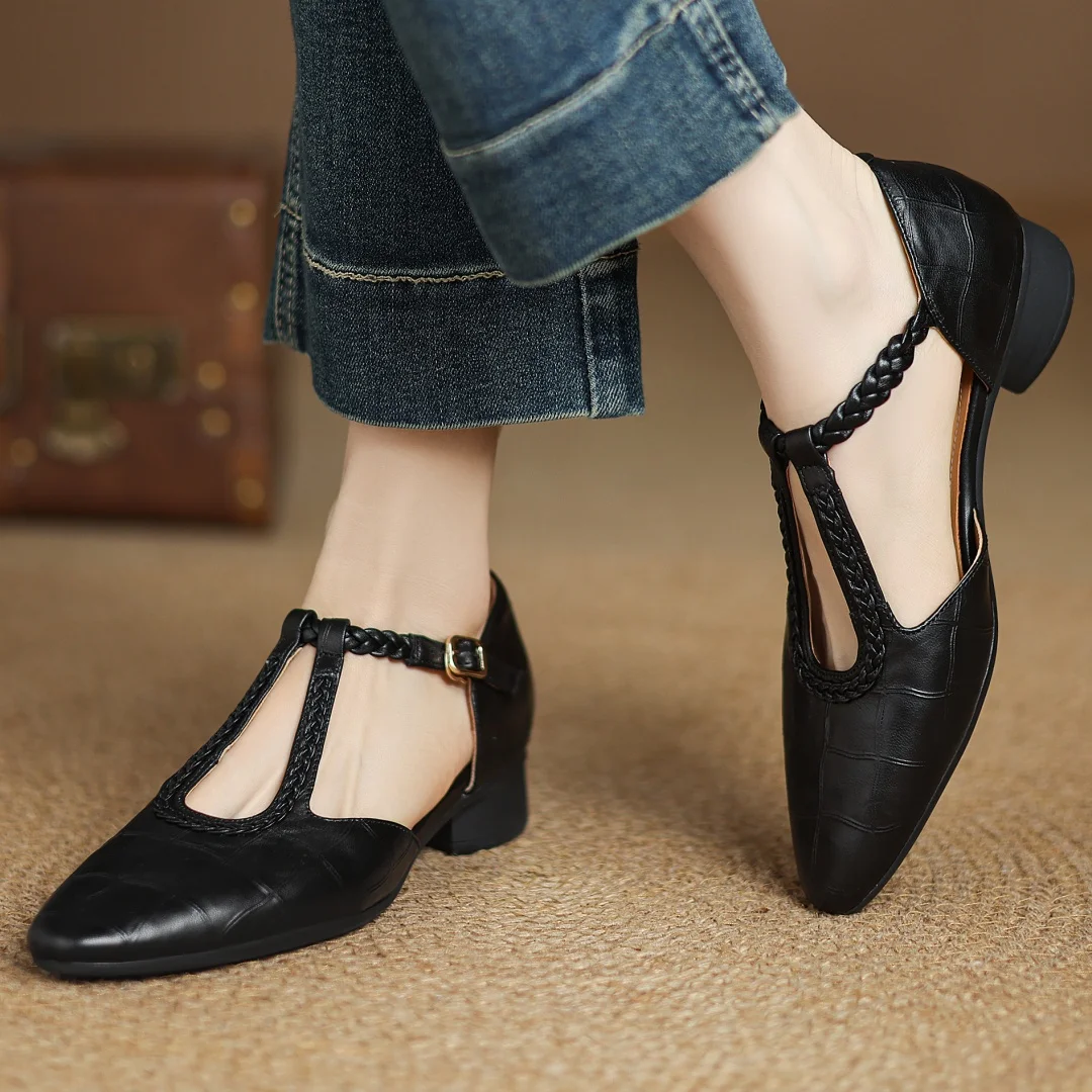 Solenza™| Kepa Leather Mary Janes