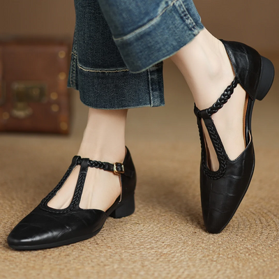 Solenza™| Kepa Leather Mary Janes
