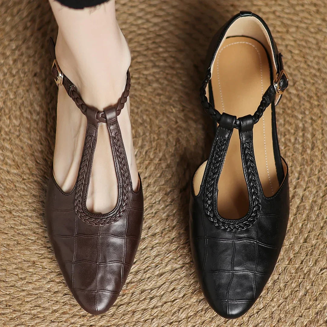 Solenza™| Kepa Leather Mary Janes