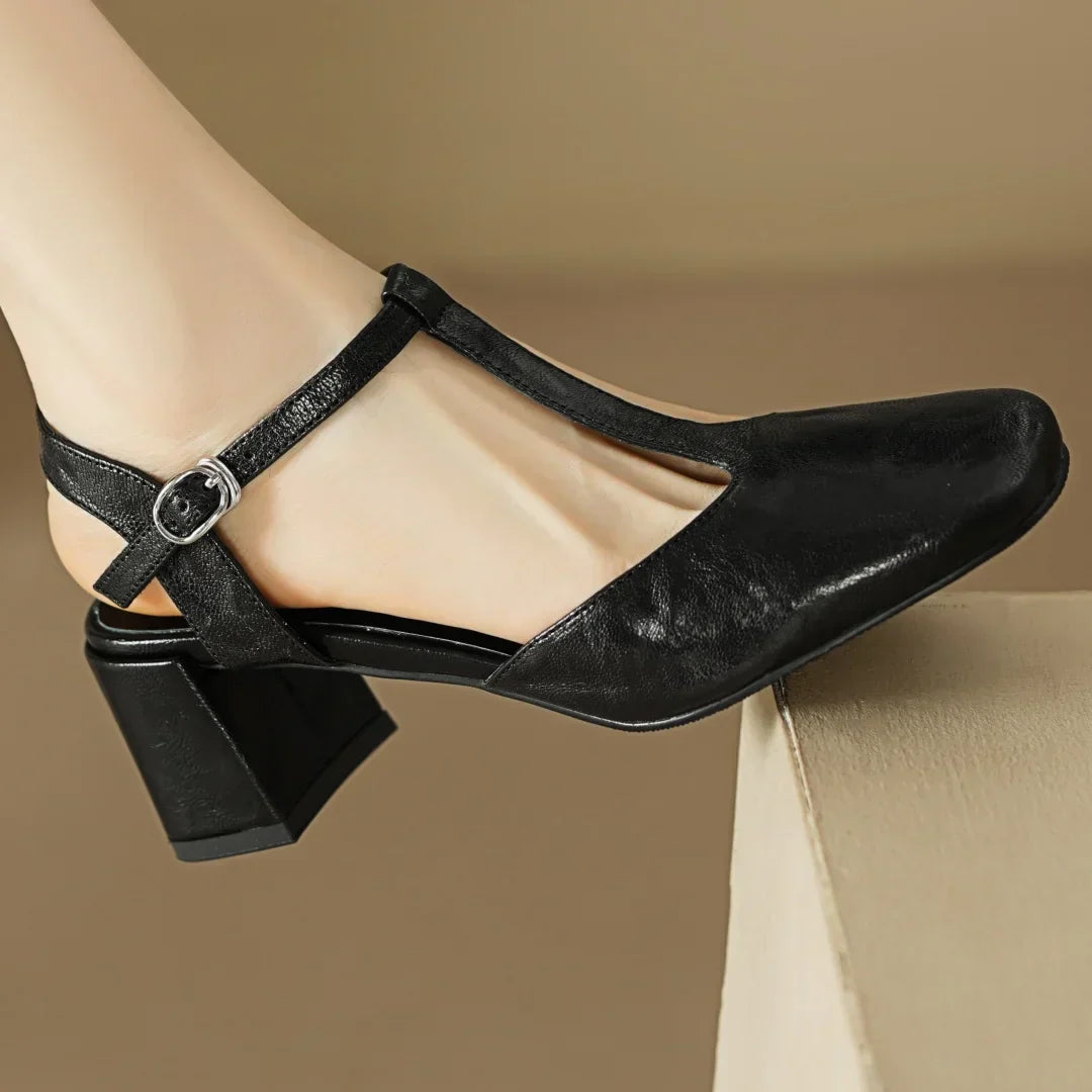 Solenza™| Beatrica Leather Mary Janes