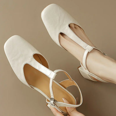 Solenza™| Beatrica Leather Mary Janes