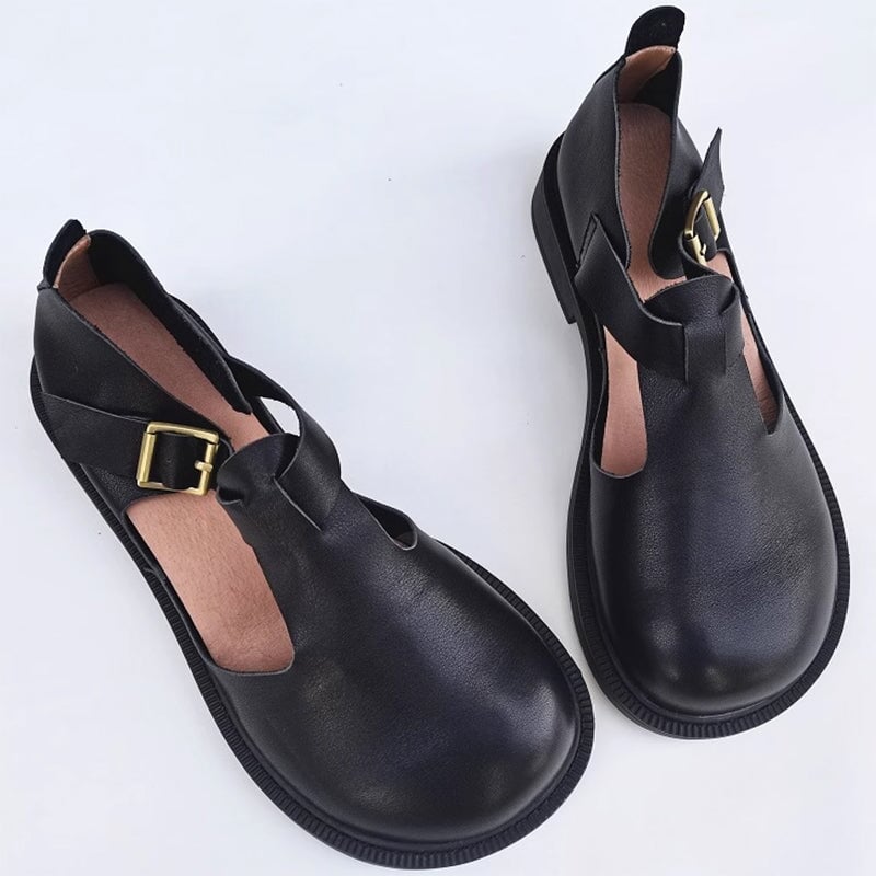 Solenza™| Colette Leather Mary Janes