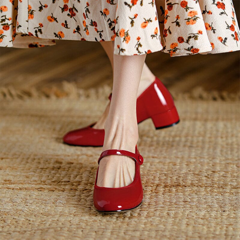 Solenza™| Livy Leather Mary Janes