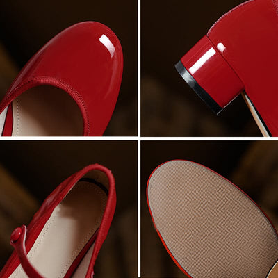 Solenza™| Livy Leather Mary Janes