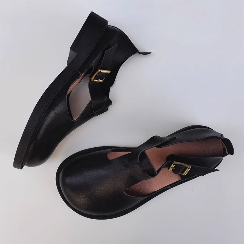 Solenza™| Colette Leather Mary Janes