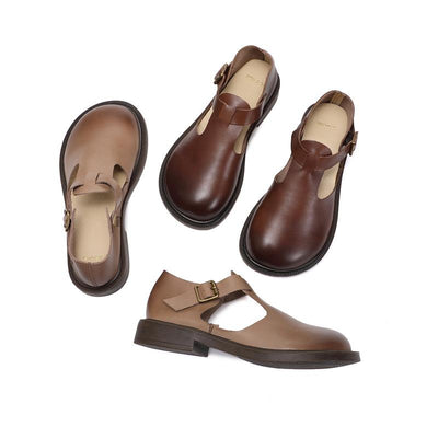 Solenza™| Colette Leather Mary Janes